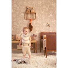 Kép 2/8 - Majvillan Bájos őzikés barna vlies gyerek tapéta Summer Fields Soft Brown 53 cm X 10 m