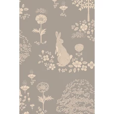 Kép 1/9 - Majvillan Bájos őzikés szürkéskék vlies gyerek tapéta Summer Fields Dusty Blue 53 cm X 10 m