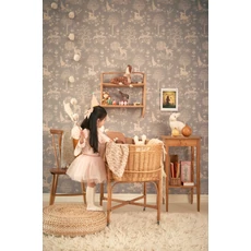 Kép 3/9 - Majvillan Bájos őzikés szürkéskék vlies gyerek tapéta Summer Fields Dusty Blue 53 cm X 10 m