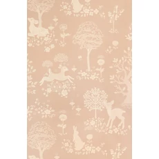 Kép 8/9 - Majvillan Bájos őzikés rózsaszín vlies gyerek tapéta Summer Fields Dusty Pink 53 cm X 10 m