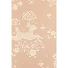 Kép 9/9 - Majvillan Bájos őzikés rózsaszín vlies gyerek tapéta Summer Fields Dusty Pink 53 cm X 10 m