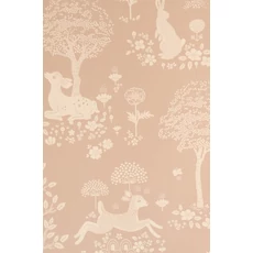 Kép 7/9 - Majvillan Bájos őzikés rózsaszín vlies gyerek tapéta Summer Fields Dusty Pink 53 cm X 10 m