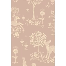 Kép 11/11 - Majvillan Bájos őzikés lila vlies gyerek tapéta Summer Fields Dreamy Lilac 53 cm X 10 m