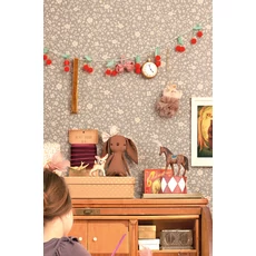 Kép 7/8 - Majvillan Apró virágos szürkéskék vlies gyerek tapéta Flora Dusty Blue 53 cm X 10 m