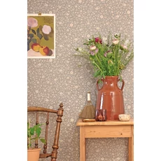 Kép 3/8 - Majvillan Apró virágos szürkéskék vlies gyerek tapéta Flora Dusty Blue 53 cm X 10 m