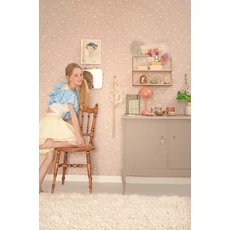 Kép 7/11 - Majvillan Apró virágos lila vlies gyerek tapéta Flora Dreamy Lilac 53 cm X 10 m