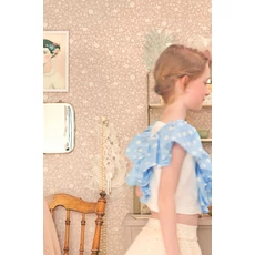 Kép 8/11 - Majvillan Apró virágos lila vlies gyerek tapéta Flora Dreamy Lilac 53 cm X 10 m