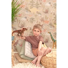 Kép 2/9 - Majvillan Dínós bézs vlies gyerek tapéta Dinosaur Vibes Sandy Beige 53 cm X 10 m