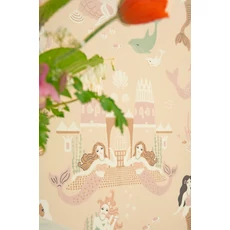 Kép 5/8 - Majvillan Hableányos bézs vlies gyerek tapéta Mermaid Reef Sandy Beige 53 cm X 10 m