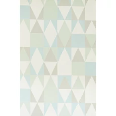 Kép 1/3 - Majvillan Geometrikus modern türkiz vlies tapéta Alice Turquoise 53 cm X 10 m