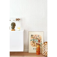 Kép 2/3 - Majvillan Fonott mintás szürke vlies tapéta Leya Grey 53 cm X 10 m