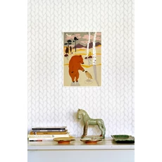 Kép 3/3 - Majvillan Fonott mintás szürke vlies tapéta Leya Grey 53 cm X 10 m