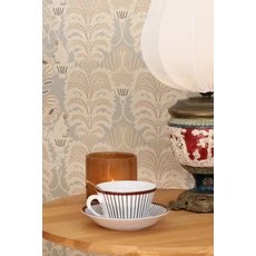 Kép 3/7 - Majvillan Art deco stílusú majom mintás bézs-zöld vlies tapéta Hello Monkey Pale Sage Green 53 cm X 10 m