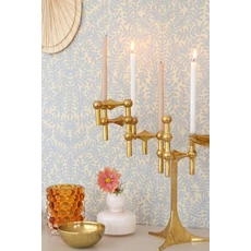 Kép 3/28 - Majvillan Levélmintás kék vlies tapéta French Blond Sea Breeze Blue 53 cm X 10 m