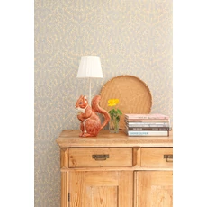 Kép 11/28 - Majvillan Levélmintás kék vlies tapéta French Blond Sea Breeze Blue 53 cm X 10 m