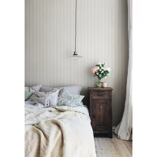 Kép 4/6 - Sandberg Klasszikus csíkos szürke vlies tapéta Gustav Light Gray 53 cm X 10 m