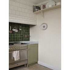 Kép 2/6 - Sandberg Klasszikus csíkos szürke vlies tapéta Gustav Light Gray 53 cm X 10 m