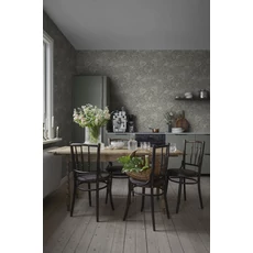 Kép 2/6 - Sandberg Bodzavirágos modern zöld vlies tapéta Malin Sage Green 53 cm X 10 m