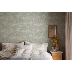 Kép 5/6 - Sandberg Bodzavirágos modern zöld vlies tapéta Malin Sage Green 53 cm X 10 m