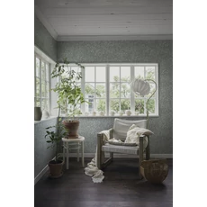 Kép 3/4 - Sandberg Bodzavirágos modern szürke vlies tapéta Malin Minderal Gray 53 cm X 10 m