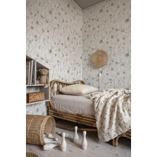 Kép 2/3 - Sandberg Vadvirágos modern szürke vlies tapéta Lo Pastel 53 cm X 10 m