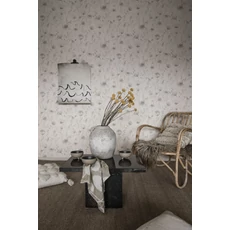 Kép 3/3 - Sandberg Vadvirágos modern szürke vlies tapéta Lo Pastel 53 cm X 10 m