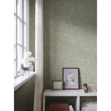 Kép 3/6 - Sandberg Erdő állatai zöld vlies gyerek tapéta Hollie Pistachio 53 cm X 10 m