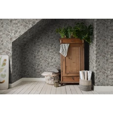 Kép 4/6 - Sandberg Virág mintás klasszikus szürke vlies tapéta Linda Clay 53 cm X 10 m