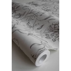 Kép 4/4 - Sandberg Virág mintás klasszikus bézs vlies tapéta Linda Sandstone 53 cm X 10 m