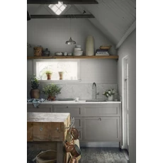 Kép 2/2 - Sandberg Kockás klasszikus bézs vlies tapéta Herman Sandstone 53 cm X 10 m