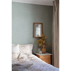 Kép 4/4 - Sandberg Levélmintás modern kék vlies tapéta Sigfrid Indigo Blue 53 cm X 10 m