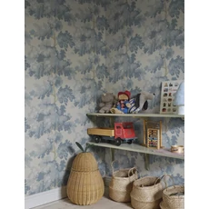 Kép 7/9 - Sandberg Modern fa mintás világoskék vlies tapéta Raphael Light Blue 53 cm X 10 m