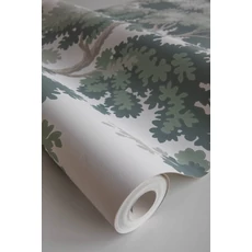 Kép 8/8 - Sandberg Modern fa mintás zöld vlies tapéta Raphael Green 53 cm X 10 m