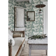 Kép 6/8 - Sandberg Modern fa mintás zöld vlies tapéta Raphael Green 53 cm X 10 m