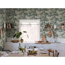 Kép 3/8 - Sandberg Modern fa mintás zöld vlies tapéta Raphael Green 53 cm X 10 m