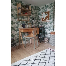 Kép 7/8 - Sandberg Modern fa mintás zöld vlies tapéta Raphael Green 53 cm X 10 m