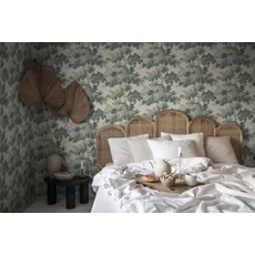 Kép 2/8 - Sandberg Modern fa mintás zöld vlies tapéta Raphael Green 53 cm X 10 m