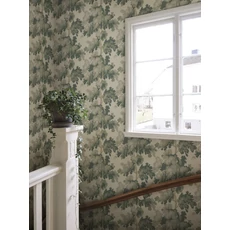 Kép 4/8 - Sandberg Modern fa mintás zöld vlies tapéta Raphael Green 53 cm X 10 m