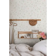 Kép 2/3 - Sandberg Romantikus virágindás rózsaszín vlies tapéta Sanna Light Pink 53 cm X 10 m