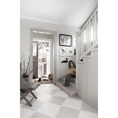 Kép 2/6 - Sandberg Babérkoszorú mintás klasszikus szürke vlies tapéta Wilma Gray 53 cm X 10 m