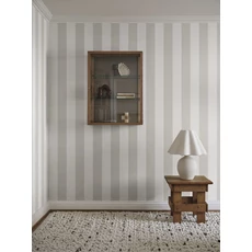 Kép 3/4 - Sandberg Elegáns csíkos bézs vlies tapéta Magnus Clay 53 cm X 10 m