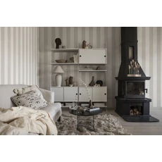 Kép 4/4 - Sandberg Elegáns csíkos bézs vlies tapéta Magnus Clay 53 cm X 10 m