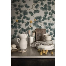 Kép 6/7 - Sandberg Fenyő mintás modern zöld vlies tapéta Pine Green 53 cm X 10 m