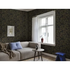 Kép 3/5 - Sandberg Fenyő mintás modern fekete vlies tapéta Pine Black 53 cm X 10 m