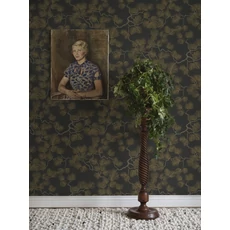 Kép 4/5 - Sandberg Fenyő mintás modern fekete vlies tapéta Pine Black 53 cm X 10 m