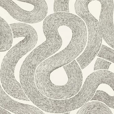 Kép 1/6 - Sandberg Absztrakt mintás modern fekete-fehér vlies tapéta Zen White 53 cm X 10 m