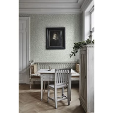 Kép 4/5 - Sandberg Modern levélmintás zöld vlies tapéta Karolina Green 53 cm X 10 m