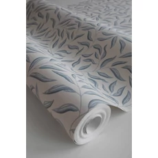 Kép 7/7 - Sandberg Modern levélmintás kék vlies tapéta Karolina Blue 53 cm X 10 m