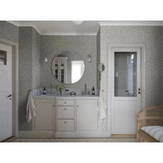 Kép 2/7 - Sandberg Modern levélmintás kék vlies tapéta Karolina Blue 53 cm X 10 m