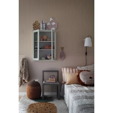 Kép 4/5 - Sandberg Klasszikus keskeny csíkos mustársárga vlies tapéta Estelle Mustard 53 cm X 10 m